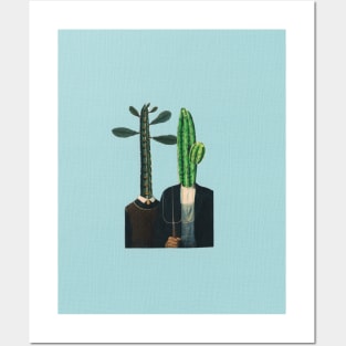 American Gothic Cactus Head Posters and Art